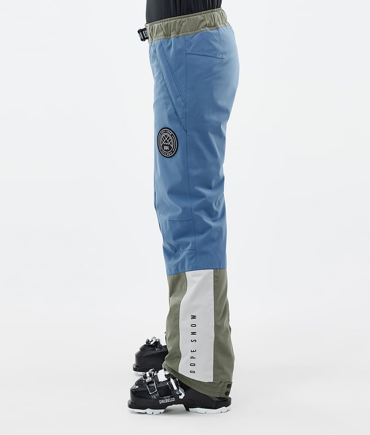 Dope Blizzard Track W Pantaloni Sci Donna Blue Steel/Light Grey/Soft Pink/Greenish, Immagine 3 di 5