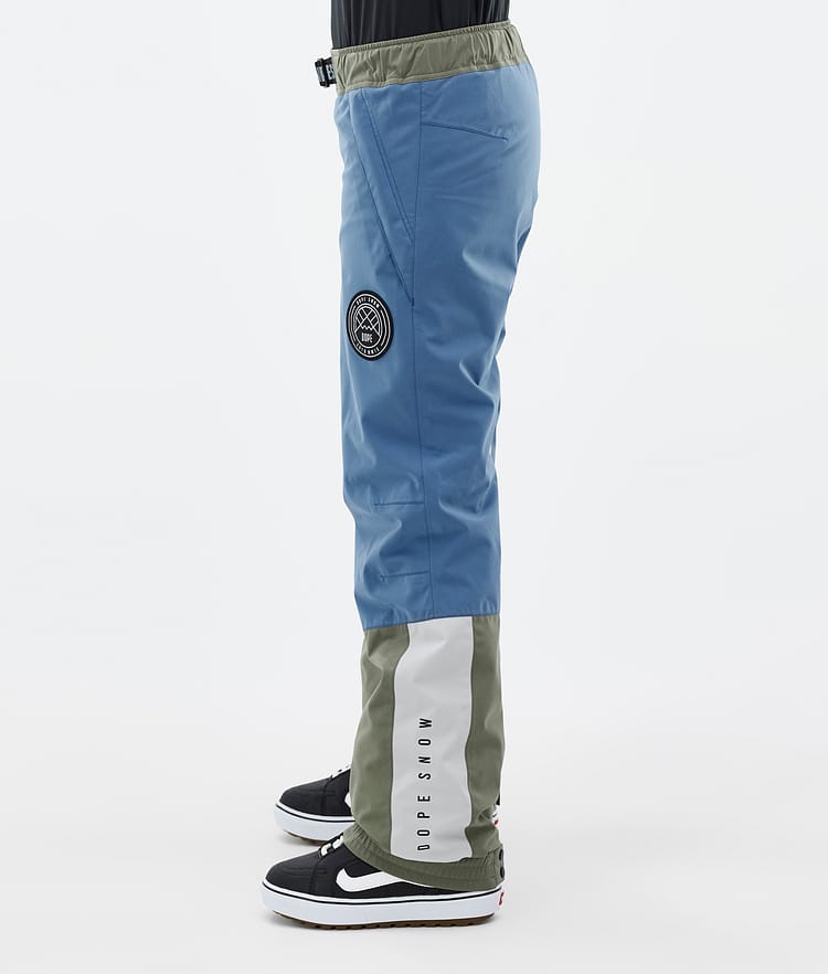 Dope Blizzard Track W Snowboard Broek Dames Blue Steel/Light Grey/Soft Pink/Greenish, Afbeelding 3 van 5