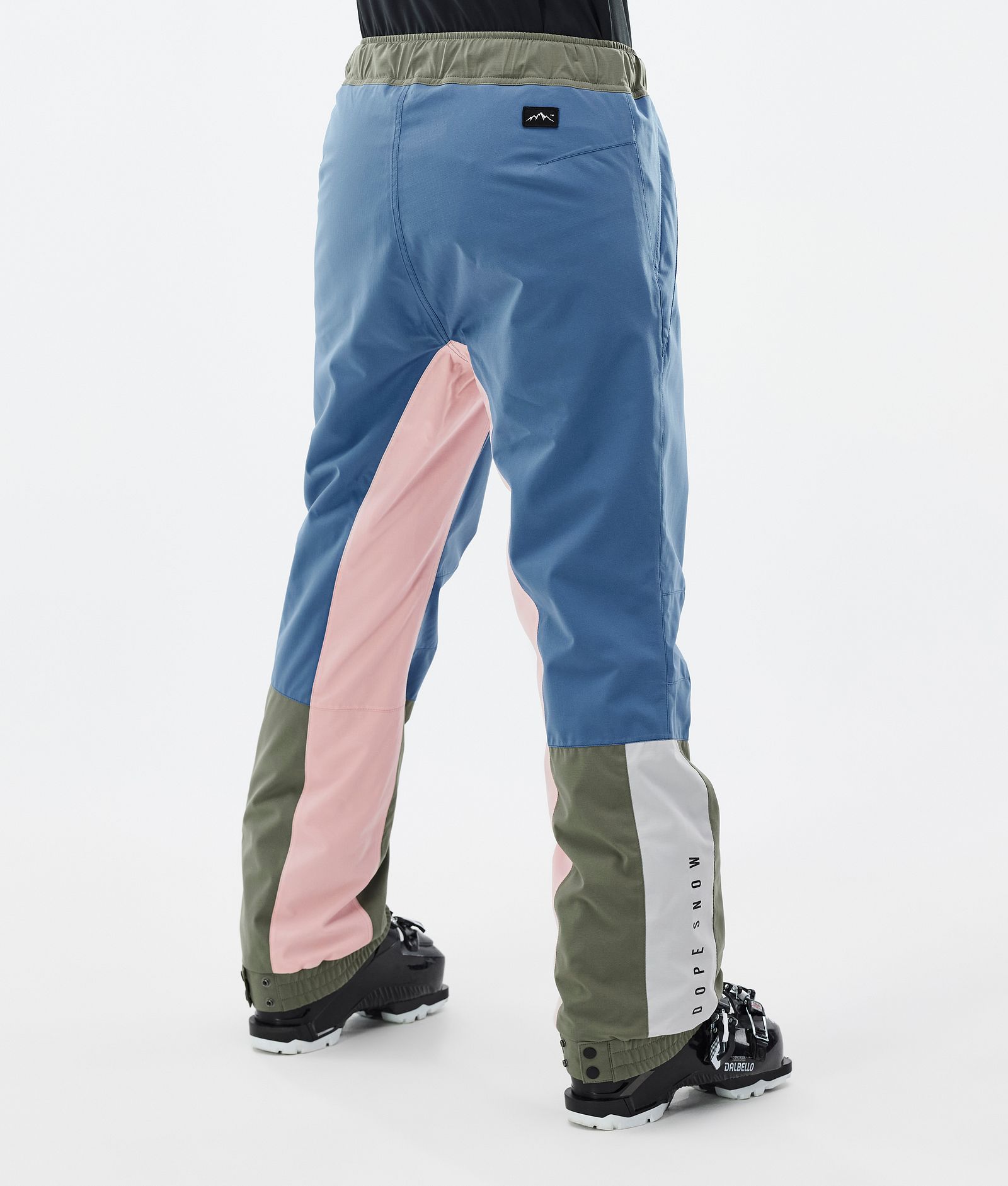 Dope Blizzard Track W Pantalon de Ski Femme Blue Steel/Light Grey/Soft Pink/Greenish, Image 4 sur 5