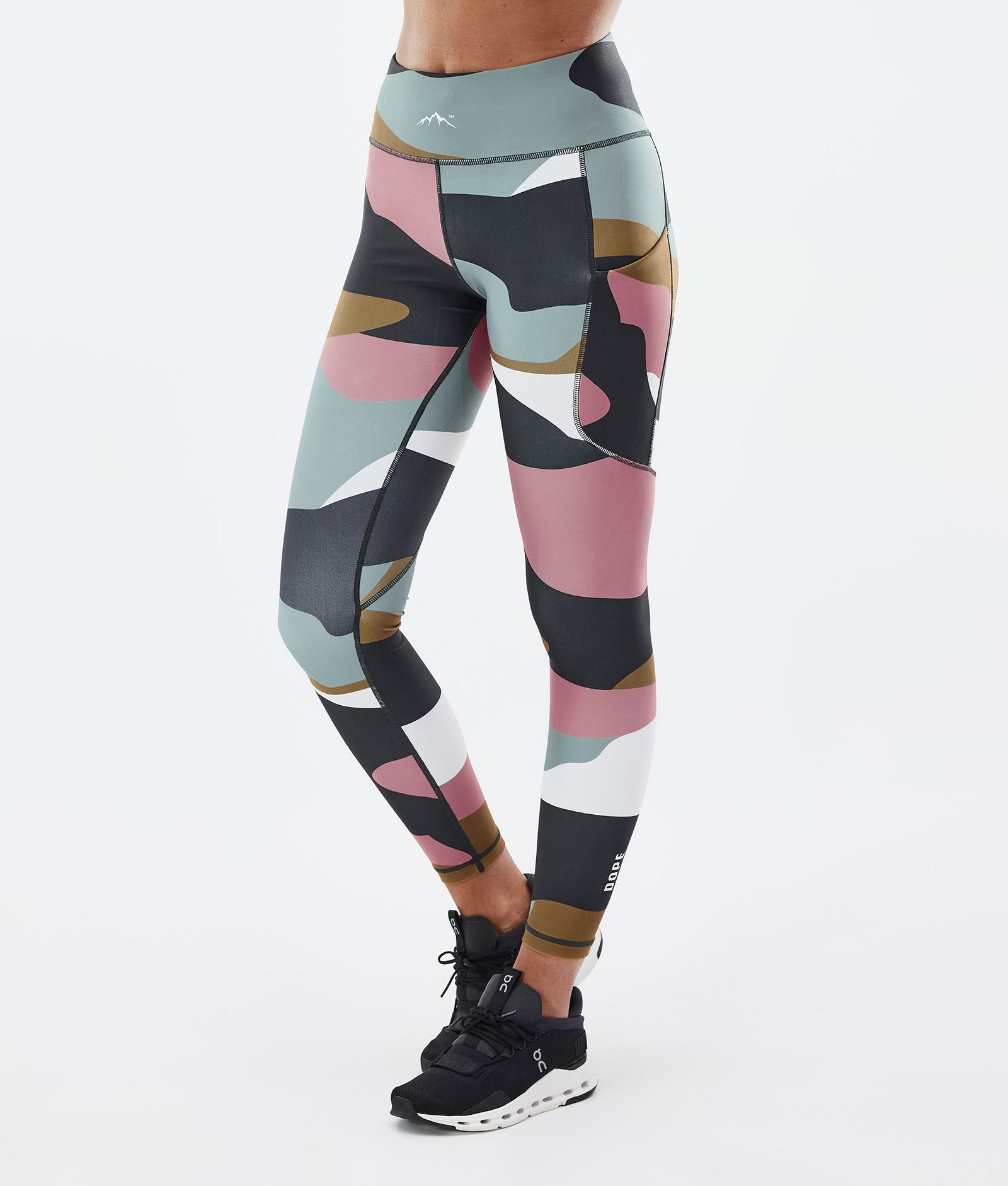 Dope Lofty Tech Leggings Women Shards Gold Muted Pink