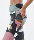 Dope Lofty Tech Leggings Donna Shards Gold Muted Pink