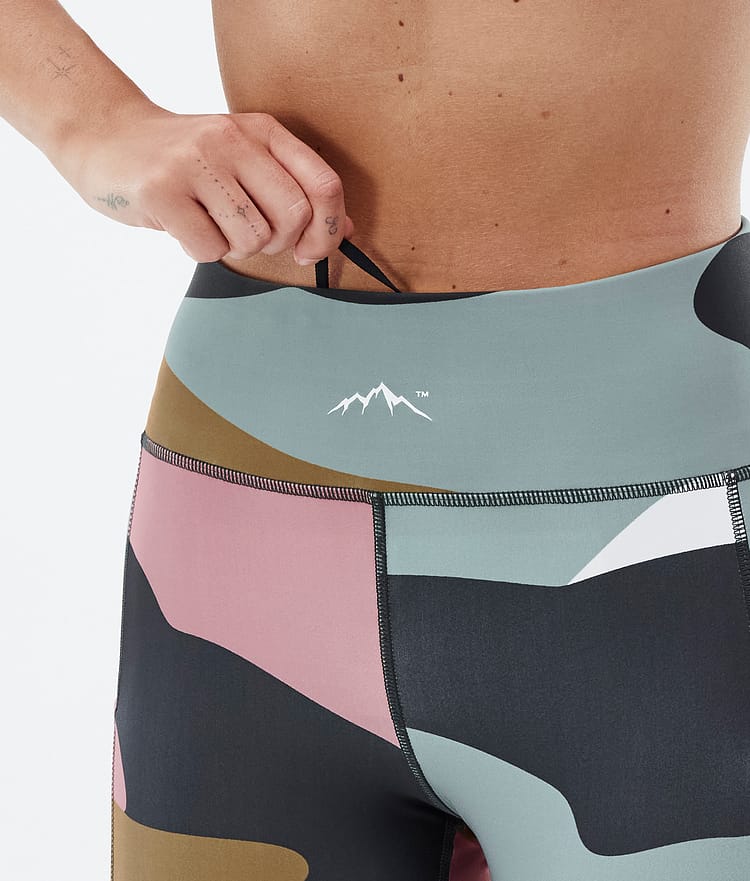 Dope Lofty Tech Leggings Dames Shards Gold Muted Pink, Afbeelding 6 van 8