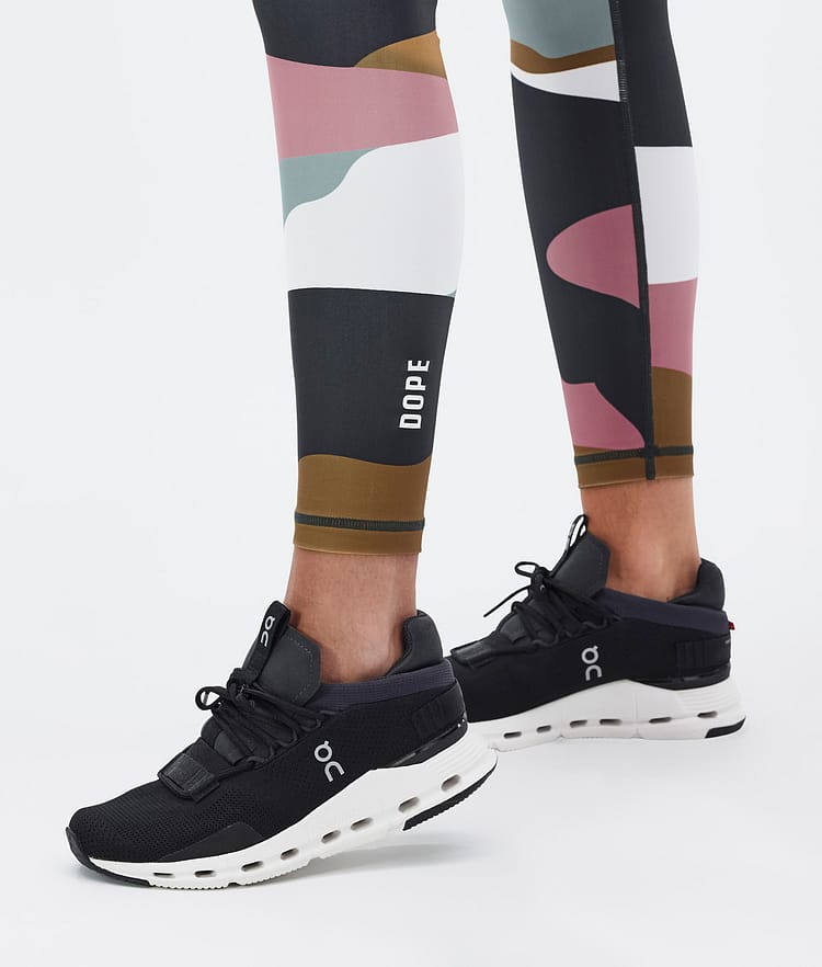 Dope Lofty Tech Leggings Dames Shards Gold Muted Pink, Afbeelding 8 van 8