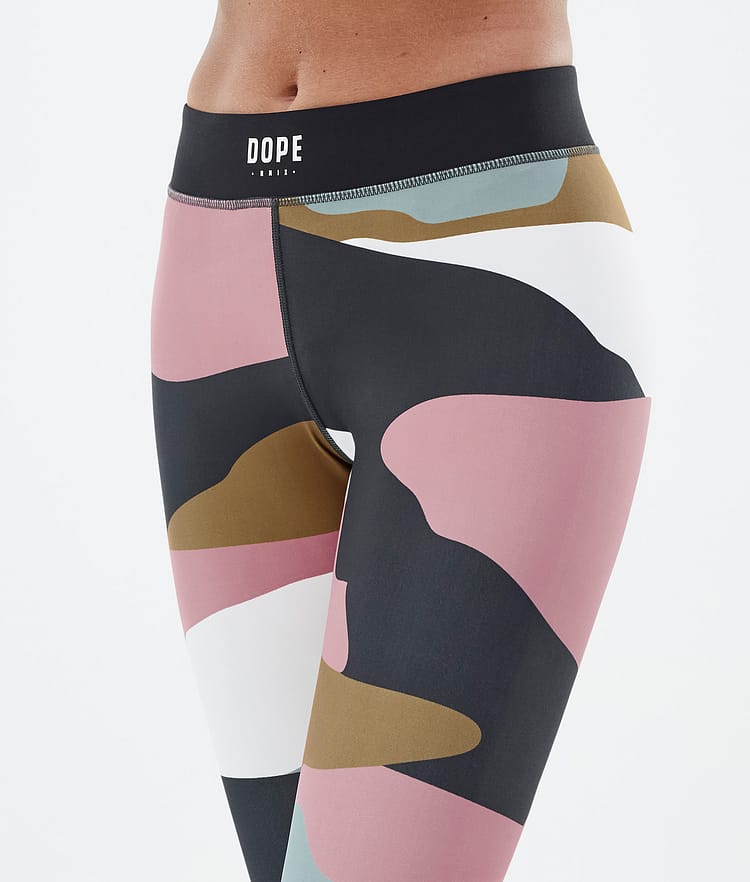 Dope Razor Leggings Dame Shards Gold Muted Pink, Billede 5 af 7