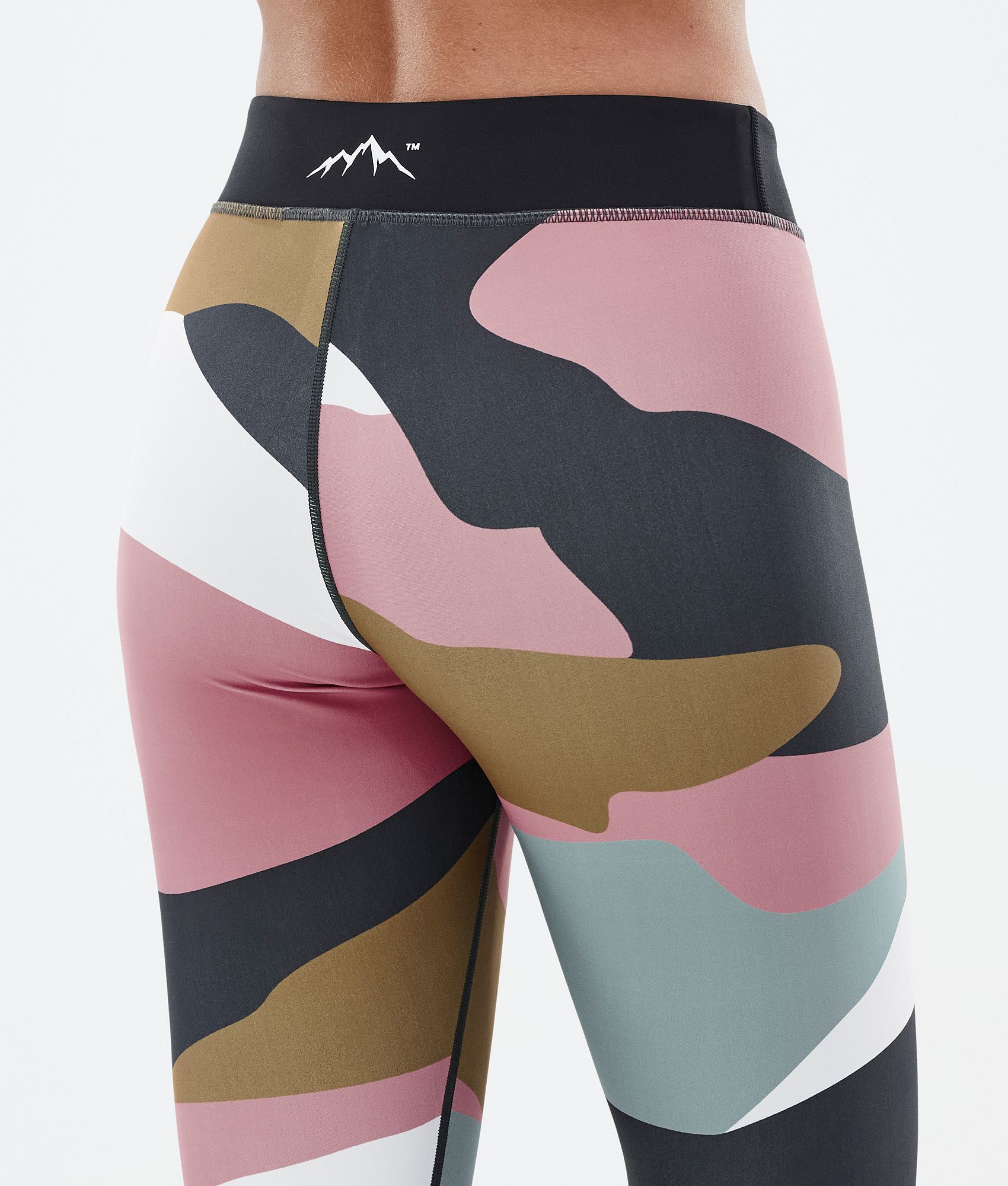 Dope Razor Women s Leggings Shards Gold Muted Pink