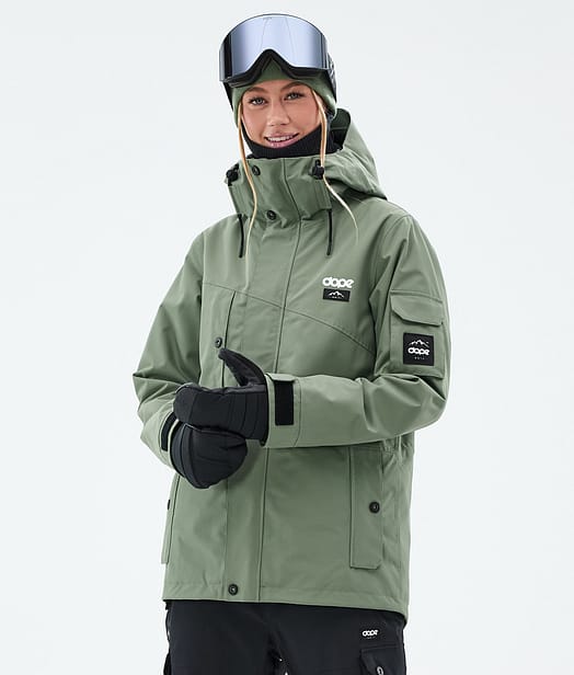 Dope Adept W Snowboard Jacket Women Moss Green
