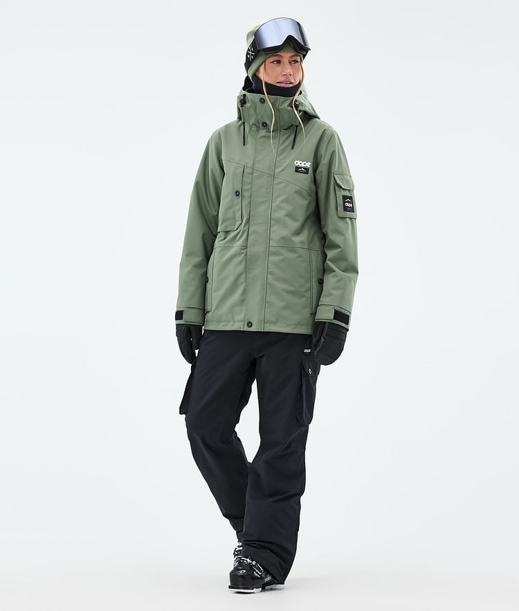 Dope Adept W Ski jas Dames Moss Green, Afbeelding 3 van 10