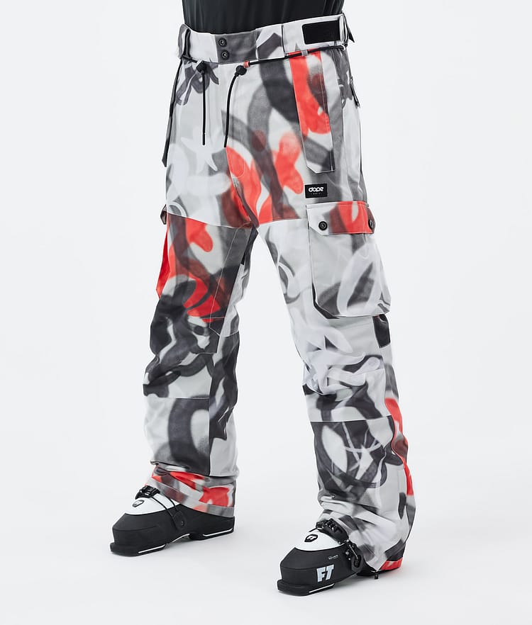 Dope Iconic Skibroek Heren Spray Black Red, Afbeelding 1 van 7