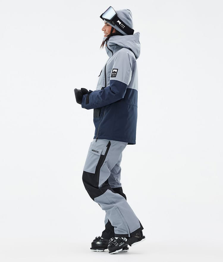 Montec Doom W Ski jas Dames Soft Blue/Black/Dark Blue, Afbeelding 3 van 10