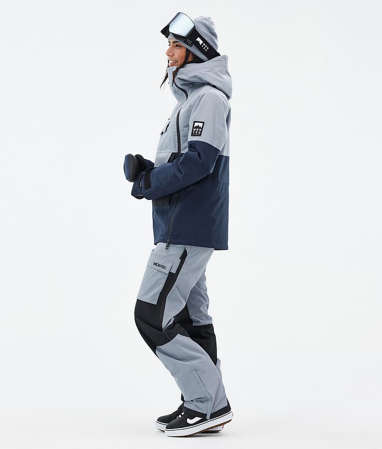 Montec Doom W Snowboard jas Dames Soft Blue/Black/Dark Blue, Afbeelding 3 van 10
