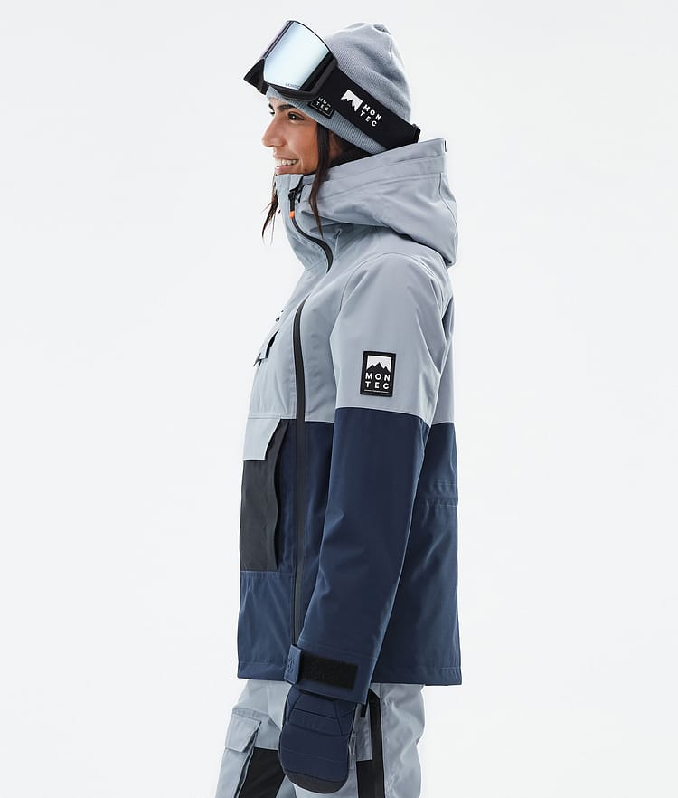 Montec Doom W Ski jas Dames Soft Blue/Black/Dark Blue, Afbeelding 5 van 10