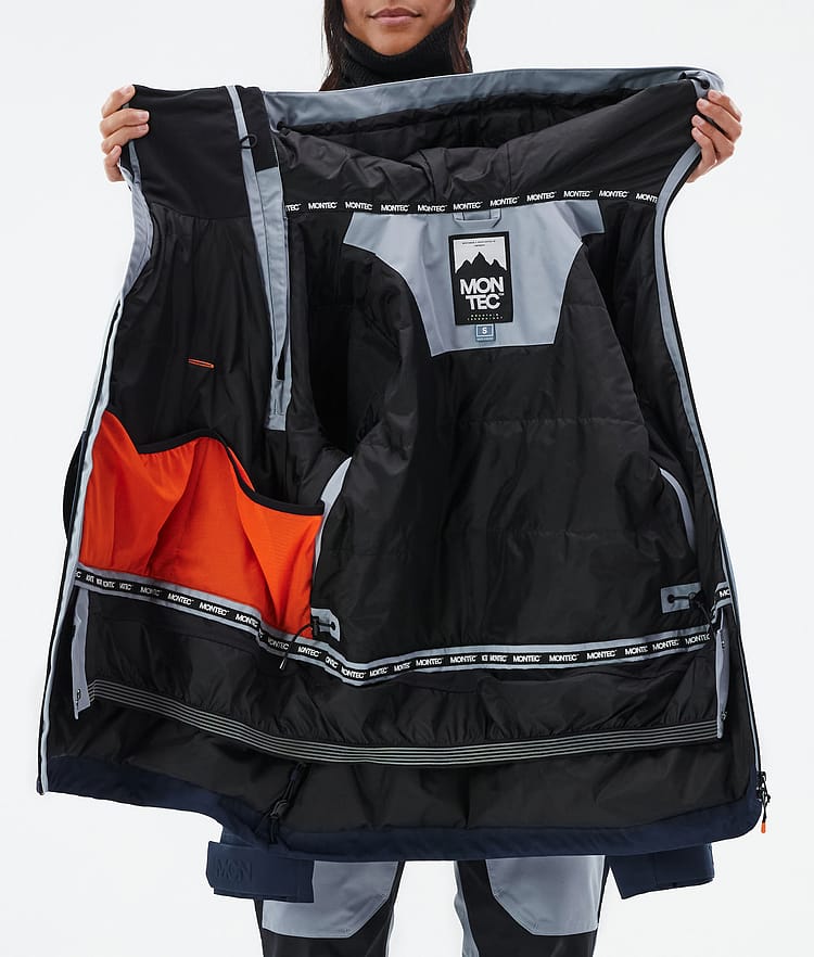 Montec Doom W Snowboard jas Dames Soft Blue/Black/Dark Blue, Afbeelding 10 van 10