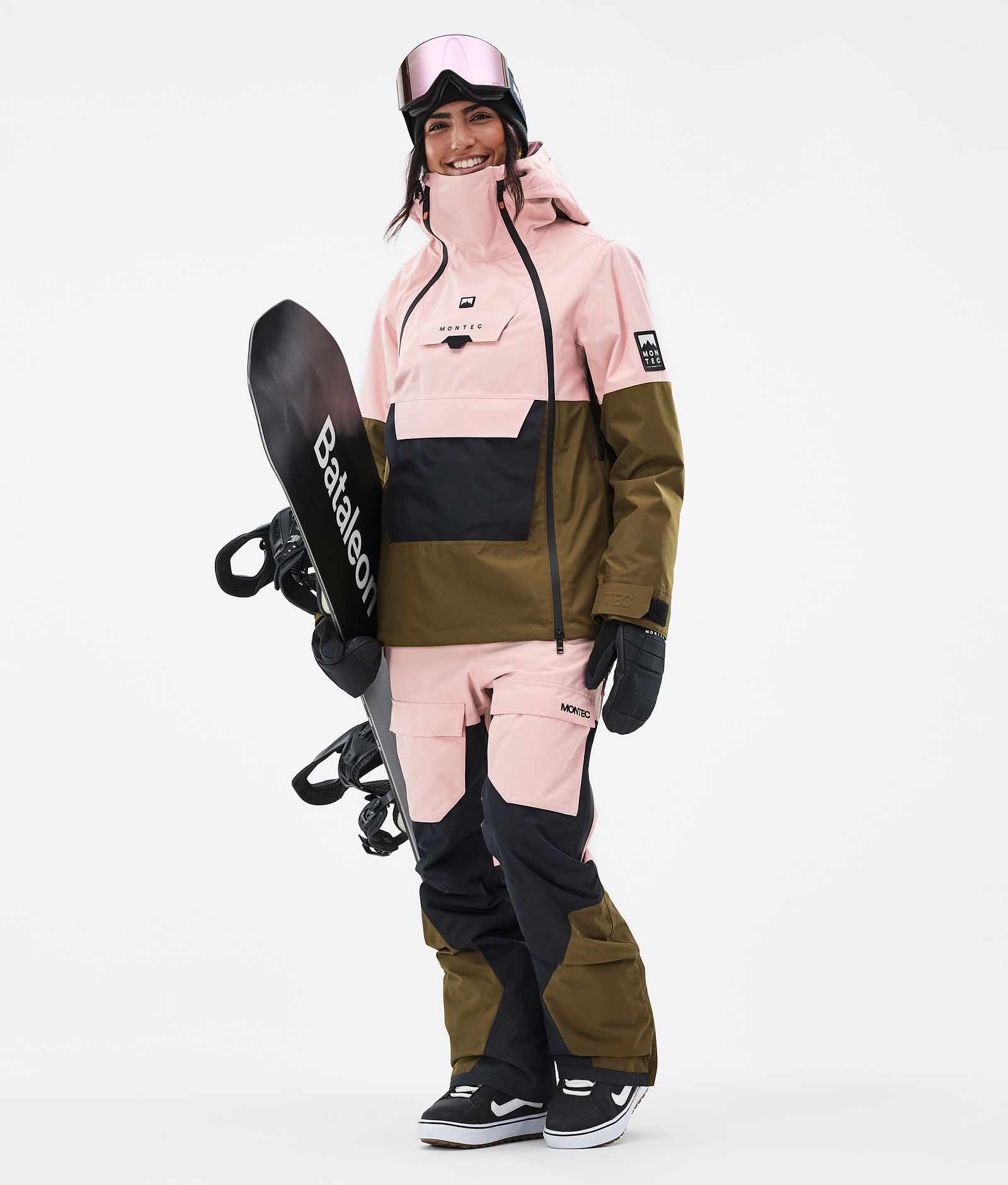 5pts Ridestore Montec Doom W Kurtka Snowboardowa Kobiety Soft Pink/Black/Fatigue ...