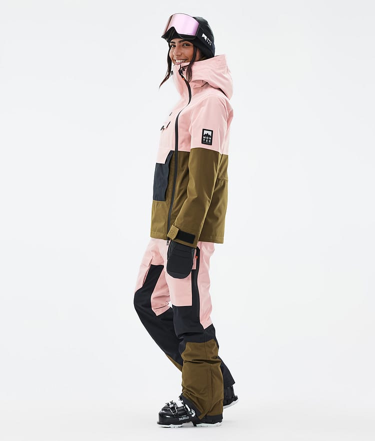 Montec Doom W Ski jas Dames Soft Pink/Black/Fatigue, Afbeelding 3 van 10