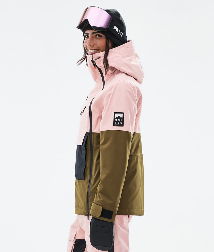 Montec Doom W Snowboard jas Dames Soft Pink/Black/Fatigue, Afbeelding 5 van 10