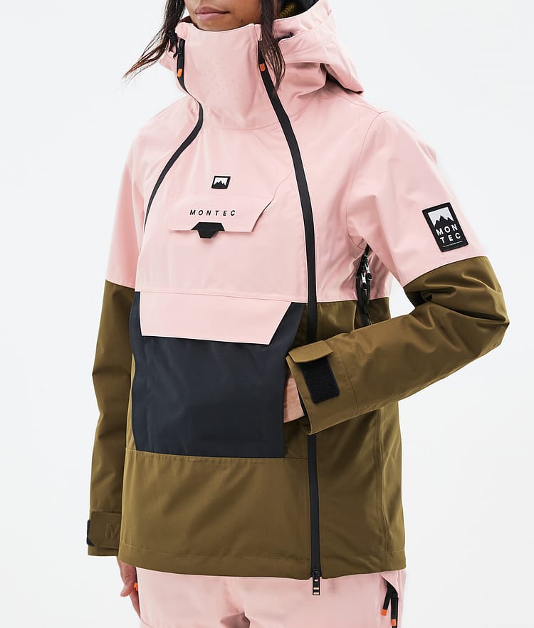 Montec Doom W Snowboard jas Dames Soft Pink/Black/Fatigue, Afbeelding 7 van 10