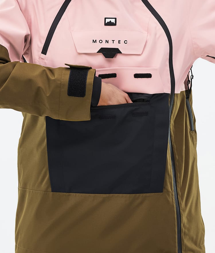 Montec Doom W Snowboard jas Dames Soft Pink/Black/Fatigue, Afbeelding 8 van 10