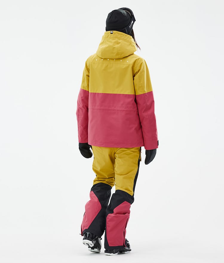 Montec Doom W Ski jas Dames Yellow/Black/Light Red, Afbeelding 4 van 10