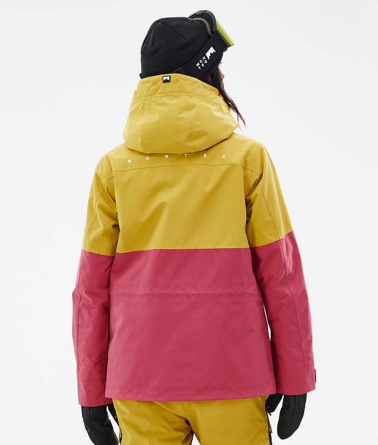 Montec Doom W Ski jas Dames Yellow/Black/Light Red, Afbeelding 6 van 10