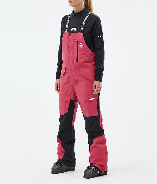 Montec Fawk W Pantaloni Sci Donna Light Red/Black