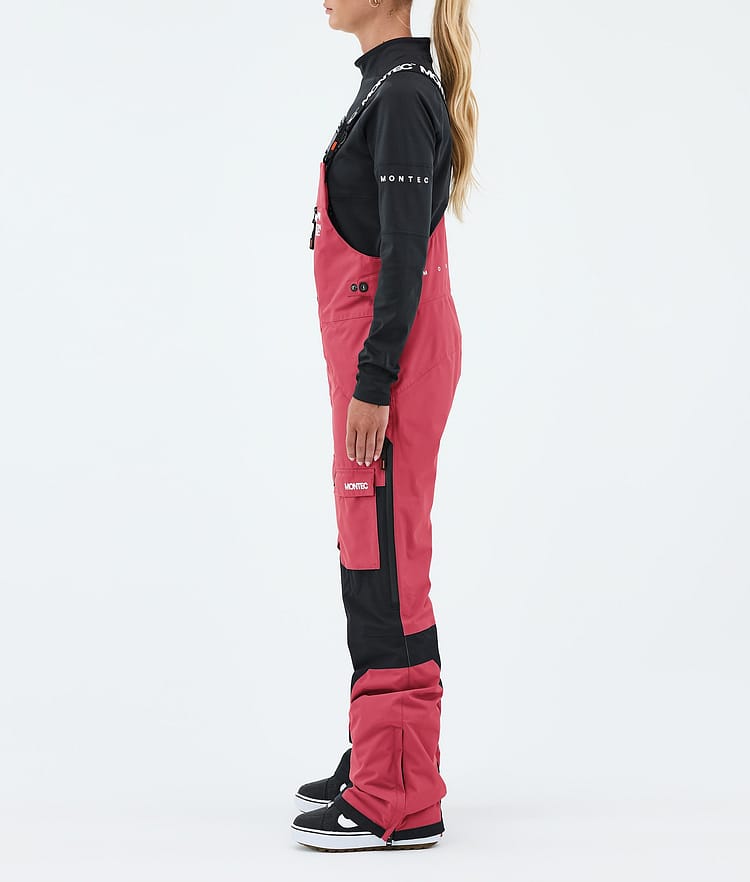 Montec Fawk W Pantalon de Snowboard Femme Light Red/Black, Image 3 of 7