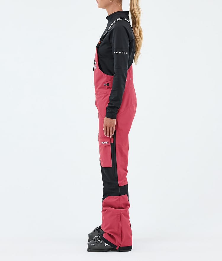 Montec Fawk W Pantalon de Ski Femme Light Red/Black, Image 3 of 7
