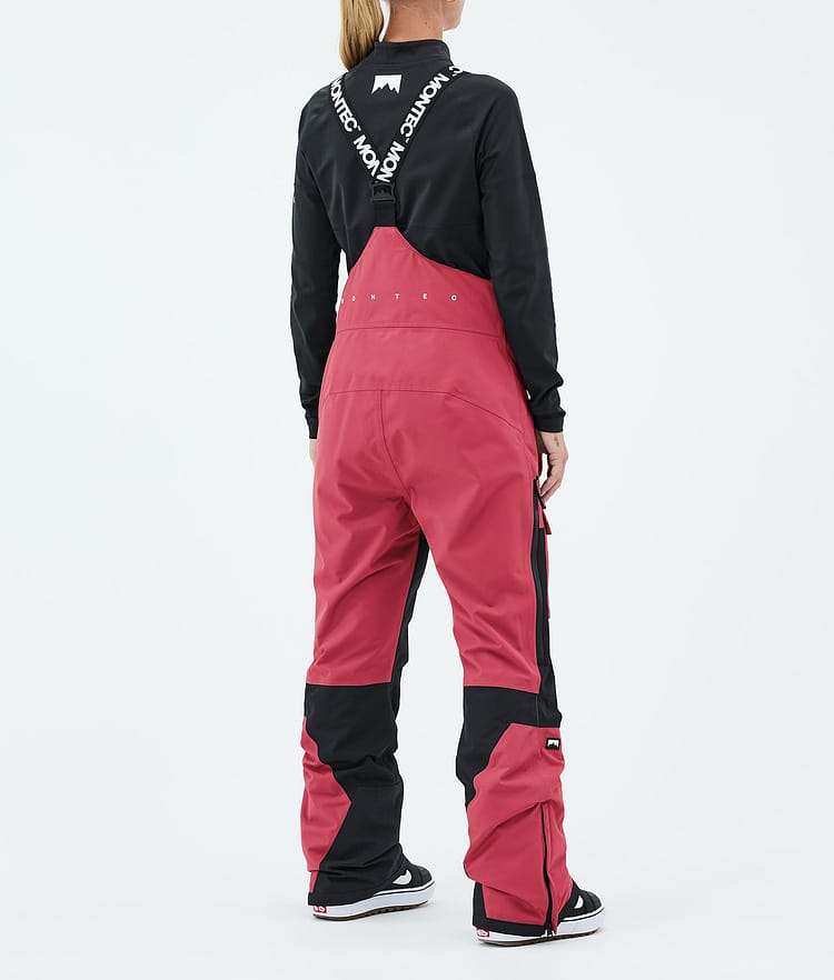 Montec Fawk W Pantalon de Snowboard Femme Light Red/Black, Image 4 of 7