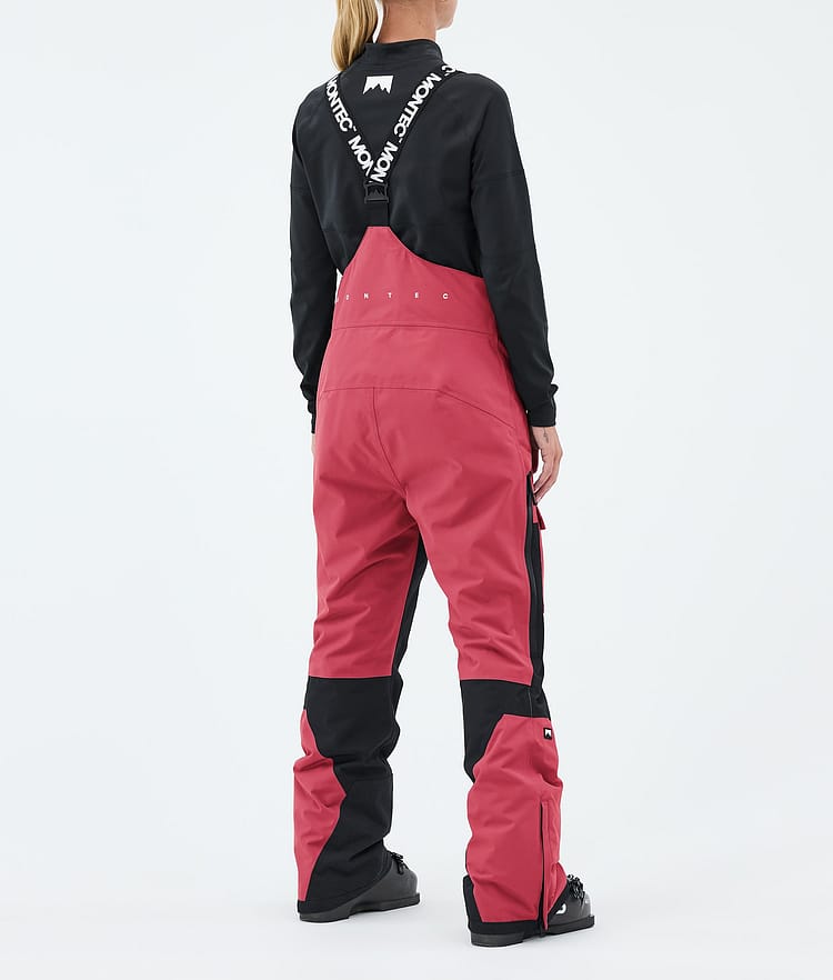 Montec Fawk W Pantalon de Ski Femme Light Red/Black, Image 4 of 7