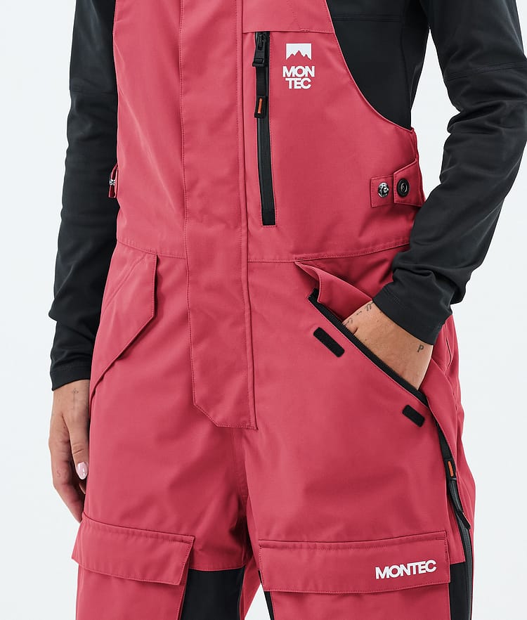 Montec Fawk W Pantalon de Ski Femme Light Red/Black, Image 5 of 7