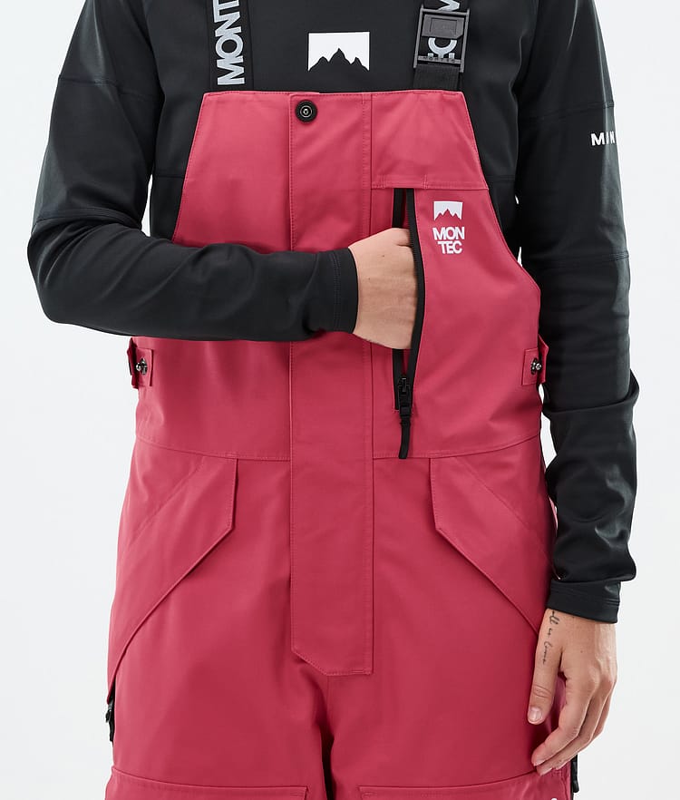 Montec Fawk W Snowboard Broek Dames Light Red/Black, Afbeelding 5 van 6