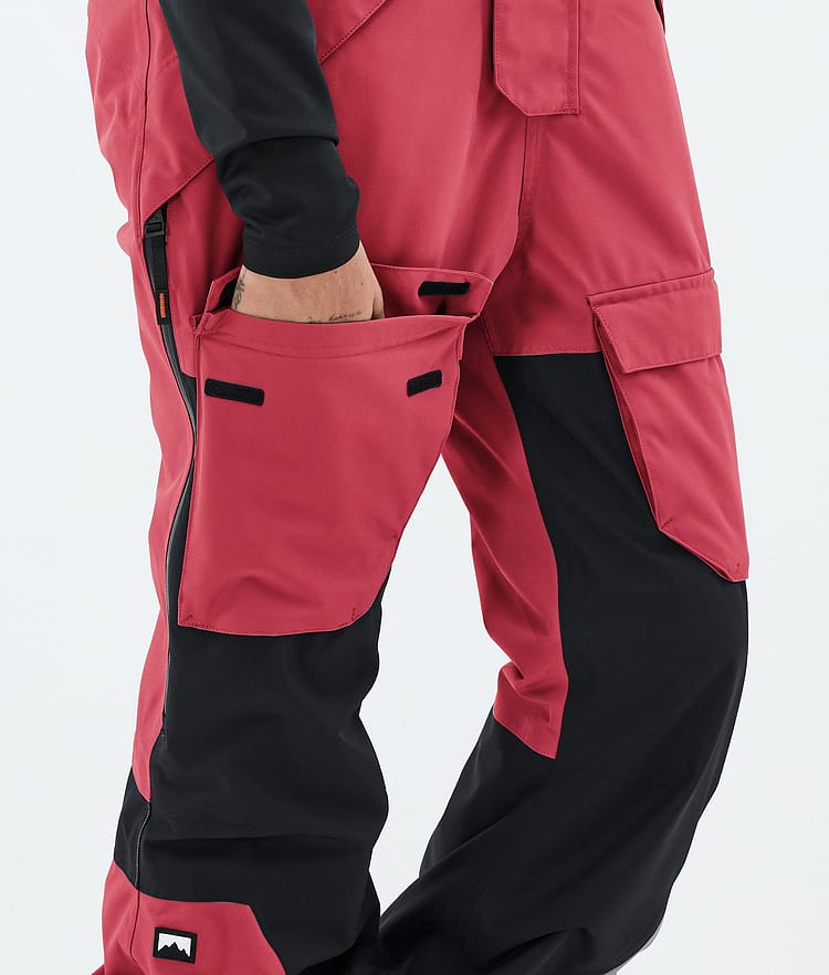 Montec Fawk W Pantalon de Snowboard Femme Light Red/Black, Image 7 of 7