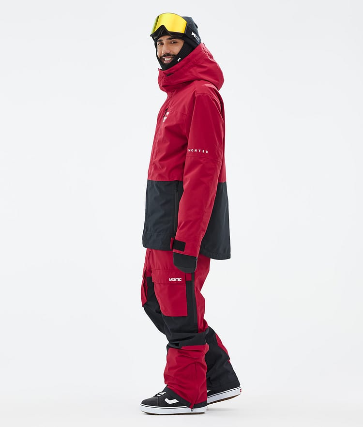 Montec Fawk Snowboard jas Heren Deep Red/Black, Afbeelding 4 van 10