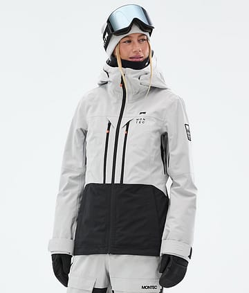 Montec Moss W Kurtka Snowboardowa Kobiety Light Grey/Black