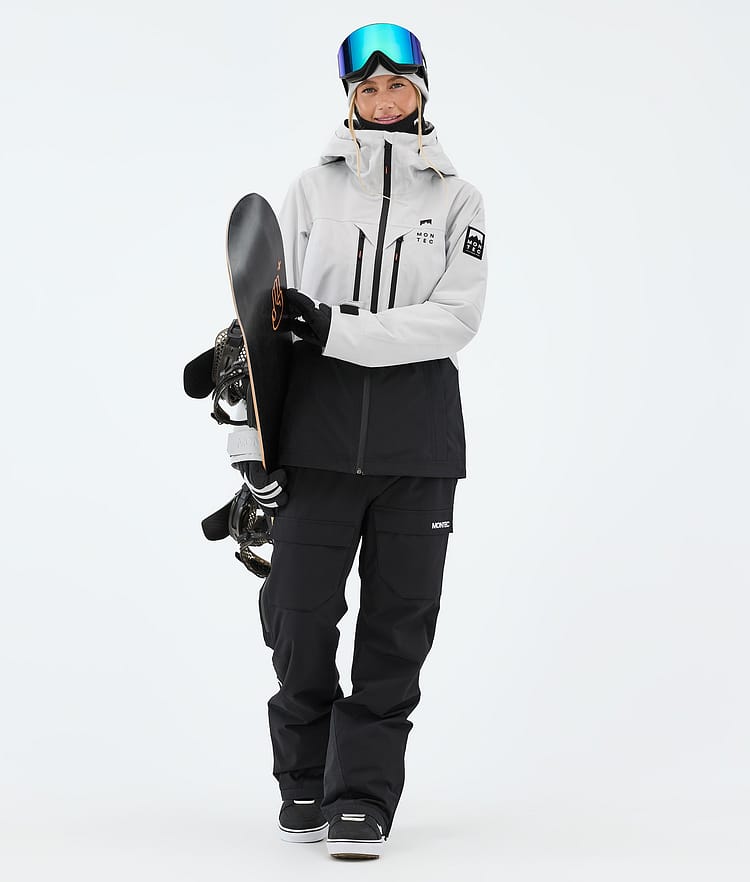 Montec Moss W Veste Snowboard Femme Light Grey/Black, Image 2 of 9
