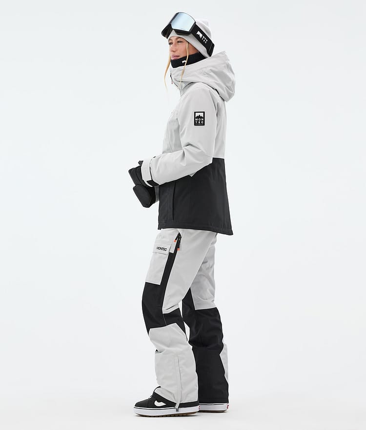 Montec Moss W Giacca Snowboard Donna Light Grey/Black, Immagine 4 di 10