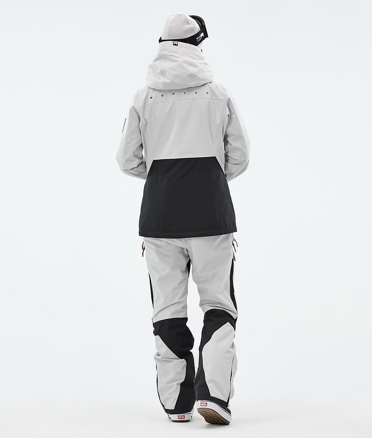 Montec Moss W Giacca Snowboard Donna Light Grey/Black, Immagine 5 di 10
