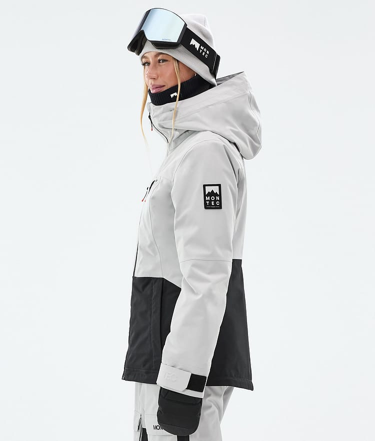 Montec Moss W Giacca Snowboard Donna Light Grey/Black, Immagine 6 di 10