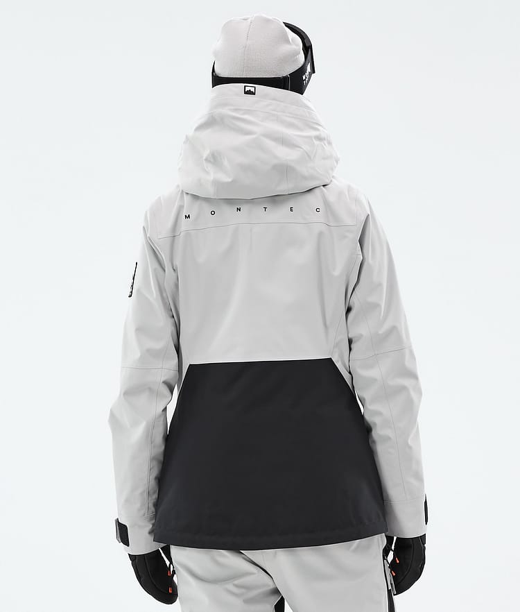Montec Moss W Giacca Snowboard Donna Light Grey/Black, Immagine 7 di 10