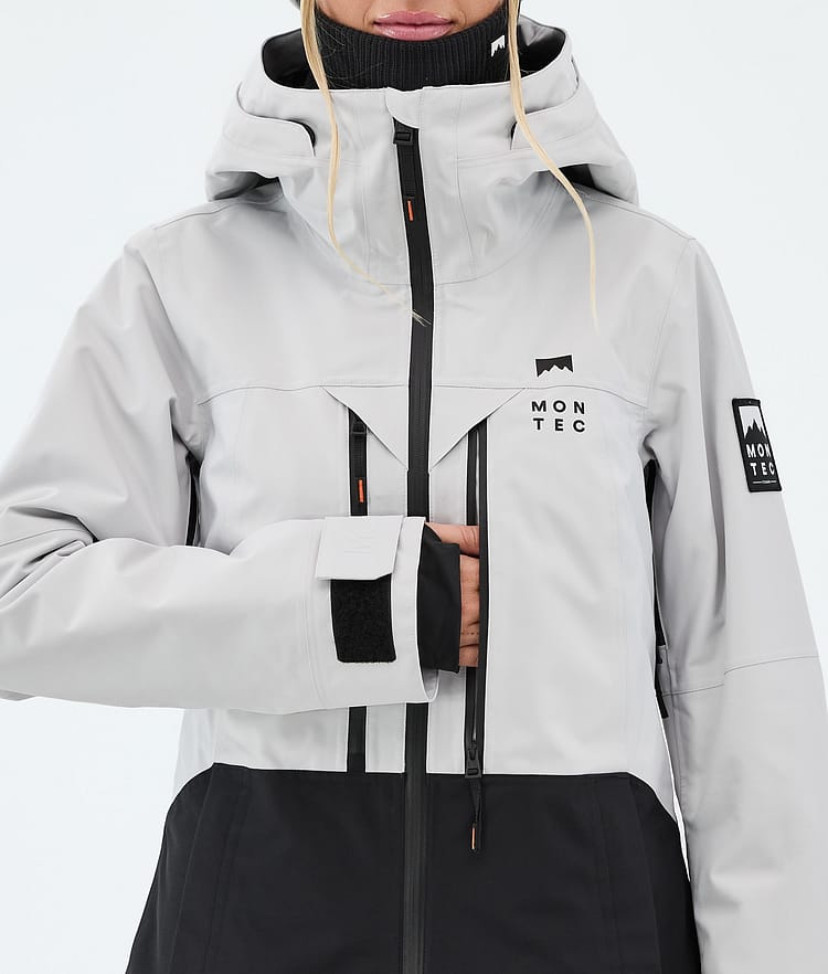 Montec Moss W Veste Snowboard Femme Light Grey/Black, Image 8 of 9