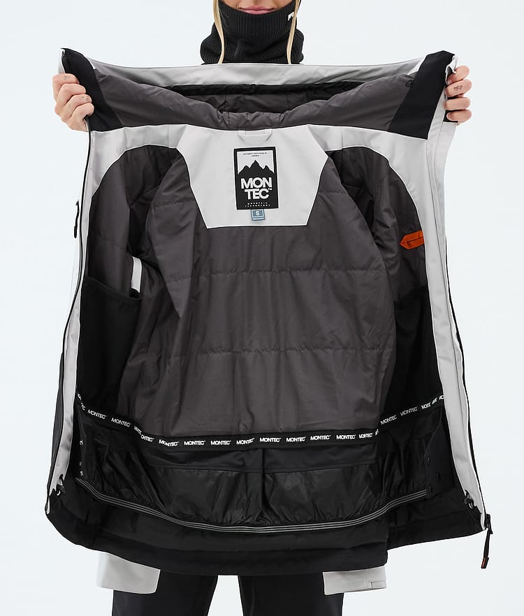 Montec Moss W Veste de Ski Femme Light Grey/Black, Image 9 of 9