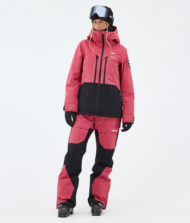 Montec Moss W Veste de Ski Femme Light Red/Black, Image 2 of 9