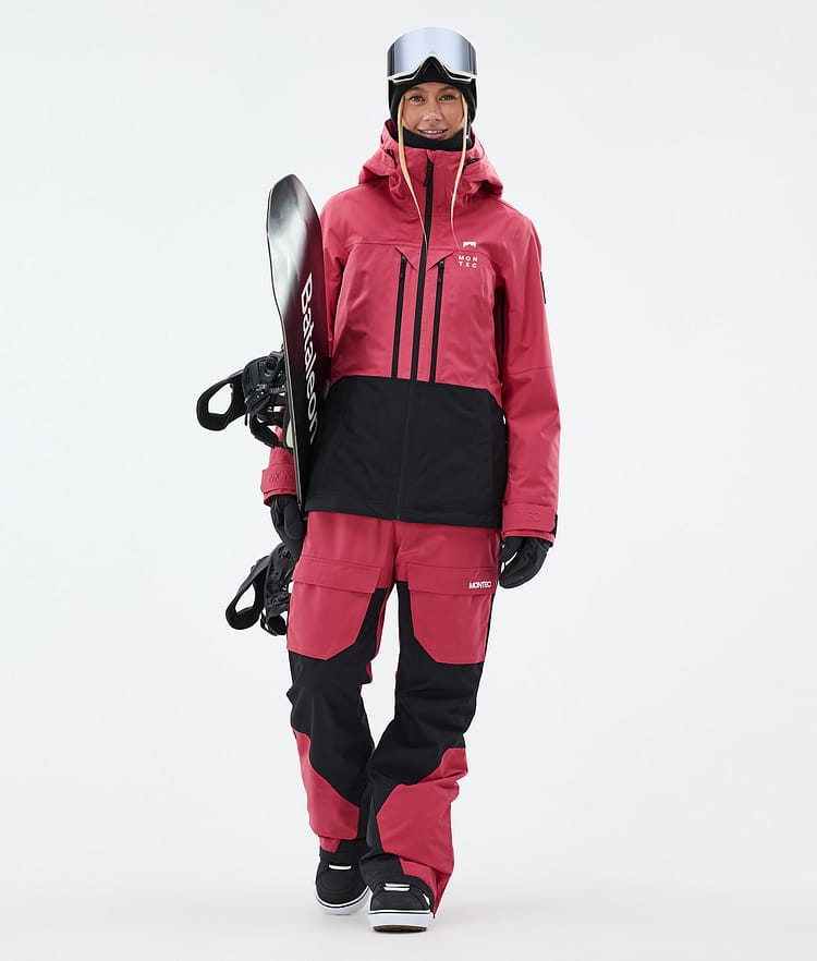 Montec Moss W Snowboard jas Dames Light Red/Black, Afbeelding 3 van 10