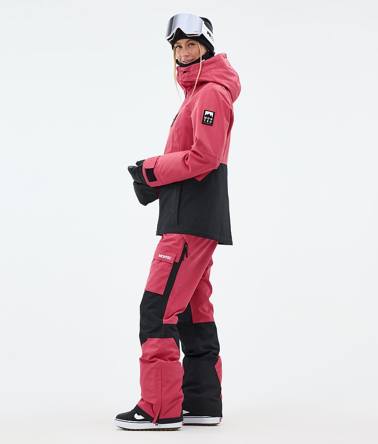 Montec Moss W Snowboard jas Dames Light Red/Black, Afbeelding 4 van 10