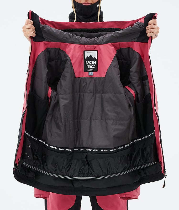 Montec Moss W Veste de Ski Femme Light Red/Black, Image 9 of 9