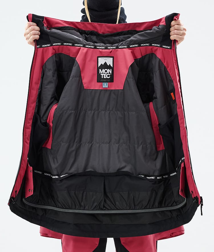 Montec Moss W Snowboard jas Dames Light Red/Black, Afbeelding 10 van 10
