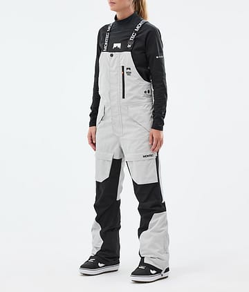 Montec Fawk W Pantalon de Snowboard Femme Light Grey/Black
