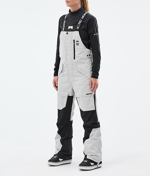 Montec Fawk W Snowboard Broek Dames Light Grey/Black