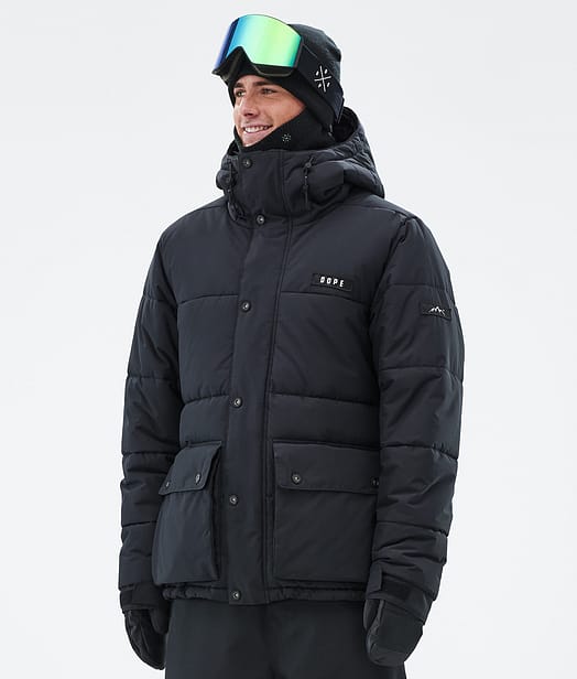 Dope Puffer Full Zip 24 Ski Jacket Men Black