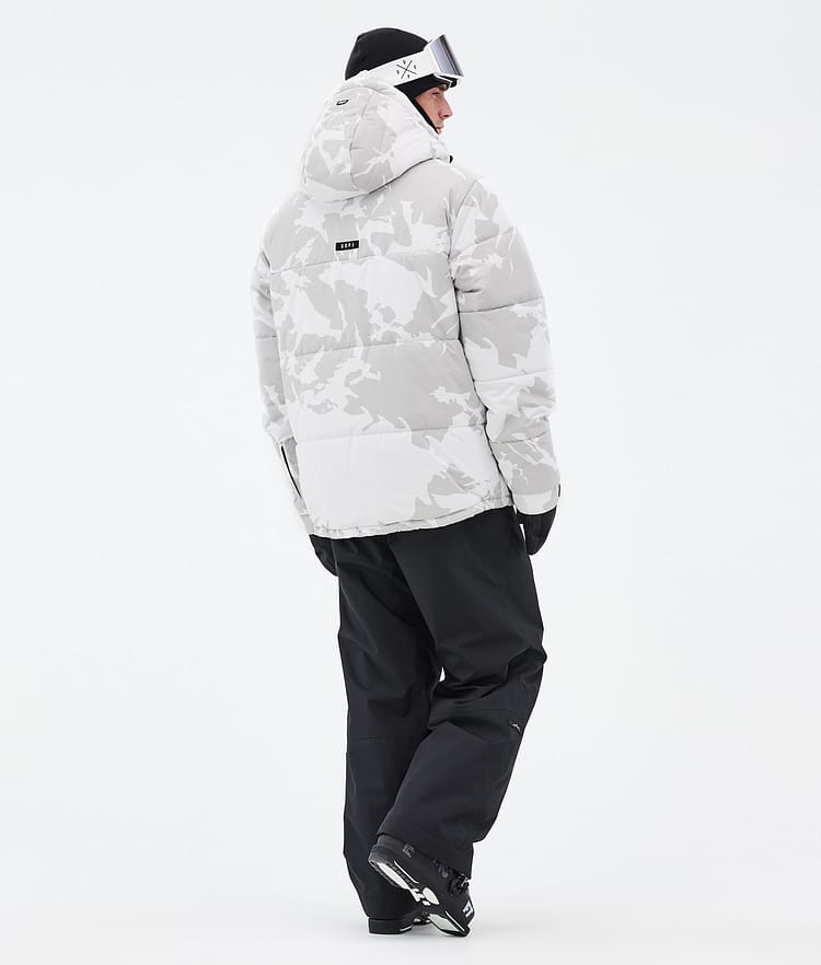 Dope Puffer Full Zip 24 Ski Jacket Men Grey Camo, Image 4 of 9