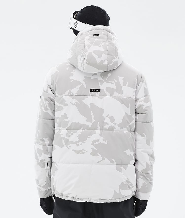Dope Puffer Full Zip 24 Ski Jacket Men Grey Camo, Image 6 of 9